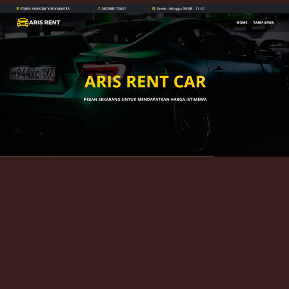 Sistem Informasi Rental Mobil Aris Rent Car